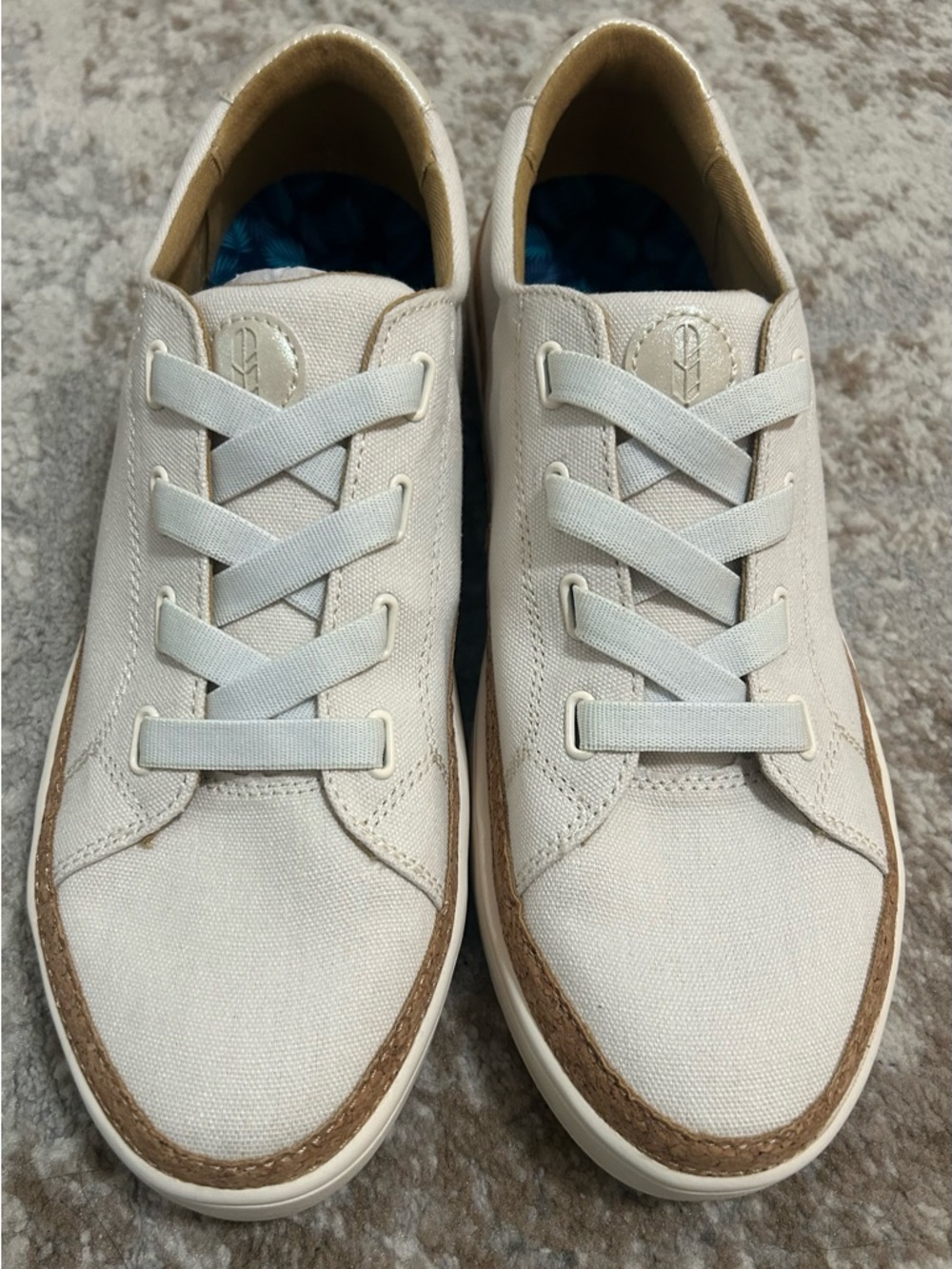 New Women’s Spenco/Revitalign Casual Low-Top Slip On Sneakers in Cream